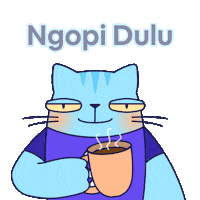Tired Cat Sticker