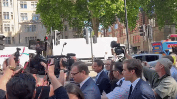 Kevin Spacey Faces Media Scrum Before Being Granted Bail at London Court