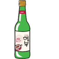 HappySoju happy fun drink lychee Sticker