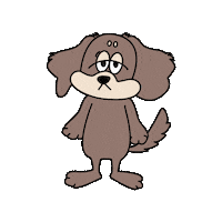 Sleepy Dog Sticker by SPINNS