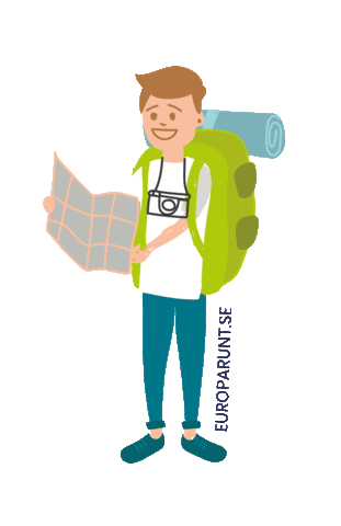 europaruntse giphyupload tag railway backpacker Sticker