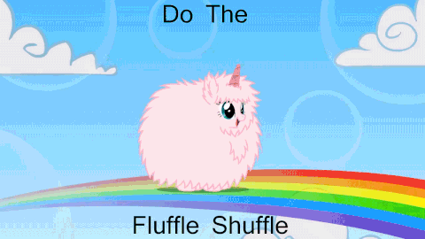 unicorns fluffle shuffle GIF