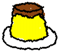 Pudding Caramel Sticker