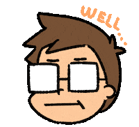 Poker Face Reaction Sticker by Ai and Aiko