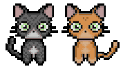 Pixel Cats Sticker