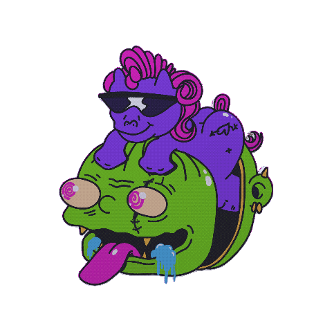 3D Invade Sticker by La Plaga