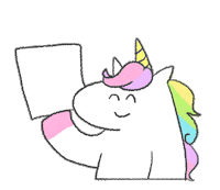 LunaRucola happy test unicorn pass Sticker
