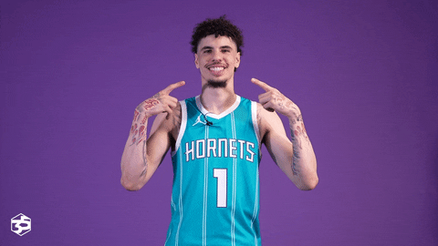 Happy Basketball GIF by Charlotte Hornets