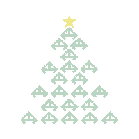 Christmas Sticker by Leeds Modernist
