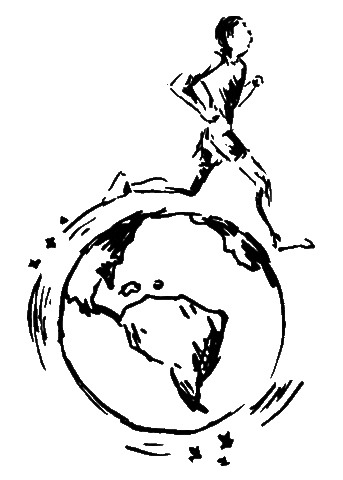 marathon running Sticker by Go There Run There