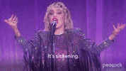 Excited Miley Cyrus GIF by PeacockTV