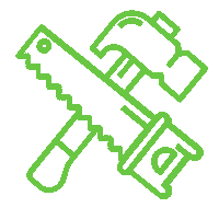 Deprieelspecialist hamer zaag joure deprieelspecialist Sticker