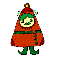 Merry Christmas Cartoon Sticker by Florens Debora