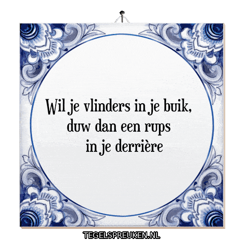 Ontspannen Wijsheid Sticker by Tegelspreuken.nl