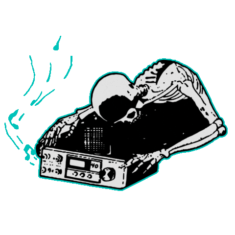 Skull Emo Sticker by FRESNO
