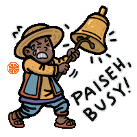 Hungry Time Sticker by Lau Pa Sat