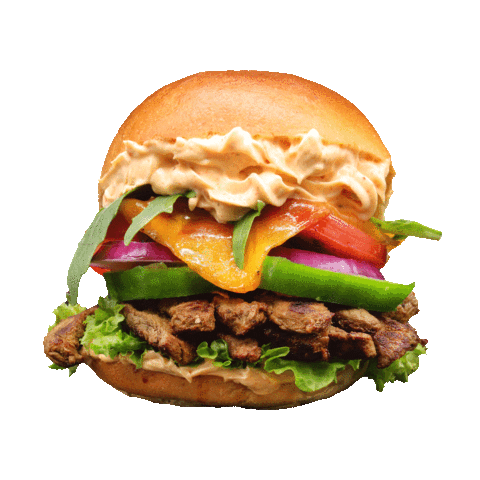 Burgerfactory giphyupload burger hamburger cheeseburger Sticker