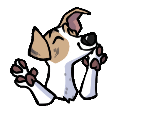 Happy Dog Sticker