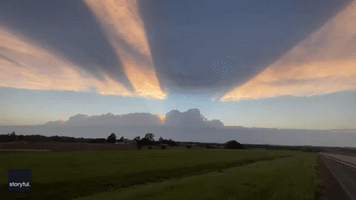 Photographer Films 'Cool Looking Stripes' During Sunset in Kansas