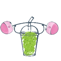 fitness smoothie Sticker by FOREO