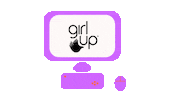 girlupmx science steam computer atom Sticker