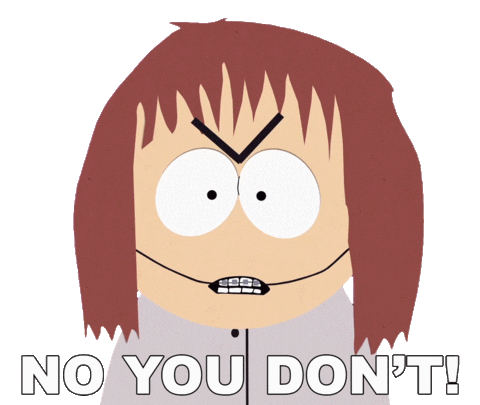 Shelley Marsh No You Dont Sticker by South Park
