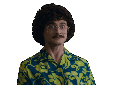 Surprised Daniel Radcliffe Sticker by The Roku Channel