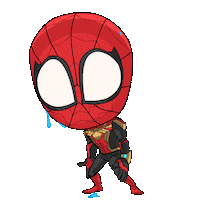 Nervous Sweat Sticker by Spider-Man