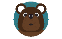 Bear Sticker by Simon Kids