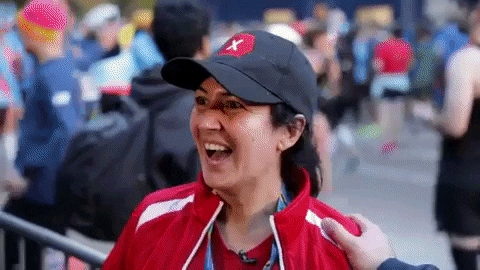 dkms_us giphygifmaker dkms nyc marathon patient-donor meeting GIF