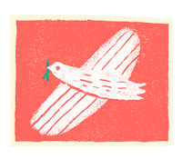 Illustration Peace Sticker