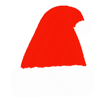 Happy Santa Hat Sticker by Derek Hunten