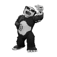 Panda Laughing Sticker by Endangered Labs