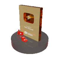 Youtube 3D Sticker by SuperGSATB