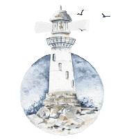 diamondandwillow coffee ocean watercolor diamond and willow Sticker