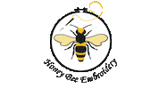 Honey Bee Embroidery Sticker