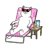 RIPNDIP_CAT hot cool summer vibes Sticker