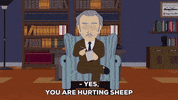 couch story telling GIF by South Park 