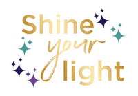 emilyaarons light energy shine bright Sticker