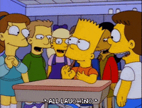 joking bart simpson GIF