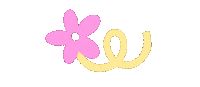 Happy Flower Sticker by Monique Aimee