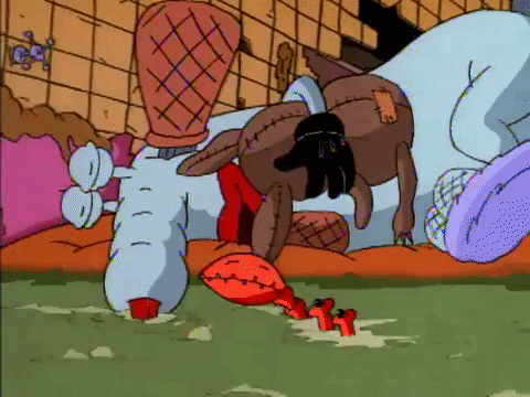 nickrewind giphydvr nicksplat aaahh real monsters giphyarm041 GIF