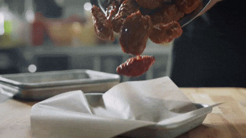 bwwings giphygifmaker hungry hangry make it rain GIF