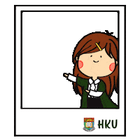 student frame Sticker by The University of Hong Kong
