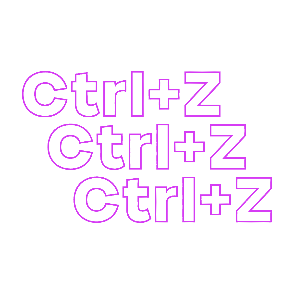 Ctrl Z Sticker by TeleSoftas
