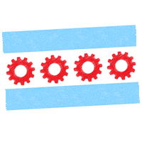 UICWIEP chicago engineer gears uic Sticker