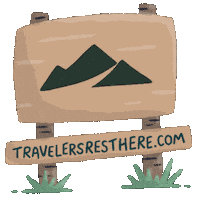 travelersresthere logo sign south carolina tr Sticker