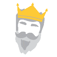 King Mask Sticker by EDG Spettacoli