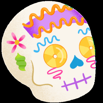 Gabyolra calavera diademuertos candyskull GIF