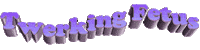 twerk fetus Sticker by AnimatedText